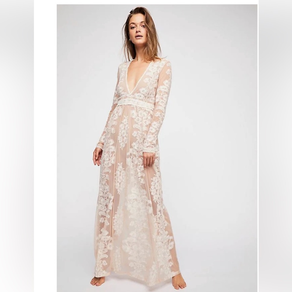 For love and lemons Temecula Maxi Dress Free People Sz S Boho